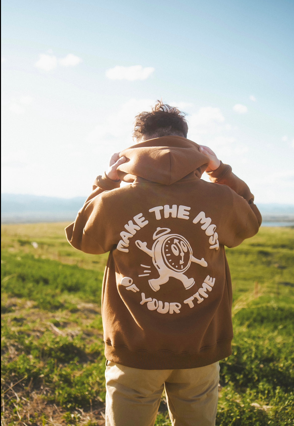 Your Time Oversized Hoodie - Mocha Brown