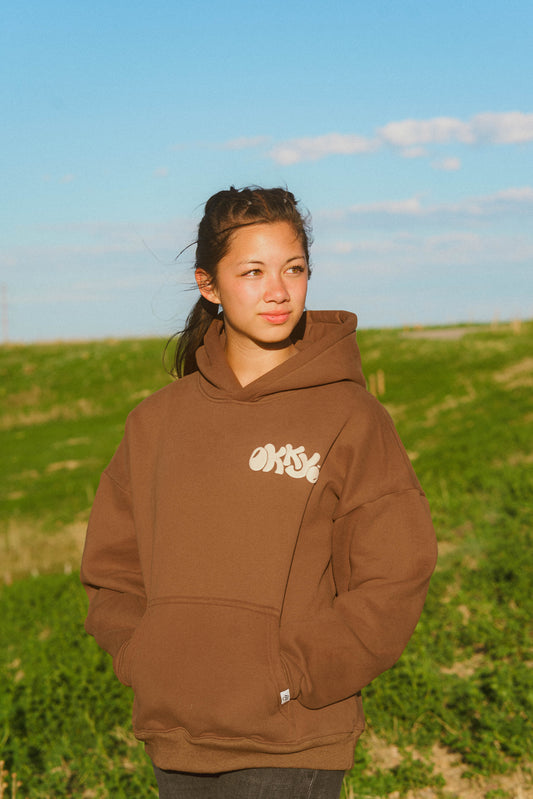 Your Time Oversized Hoodie - Mocha Brown